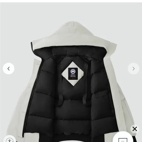 Canada Goose Women's White Ski Jacket - Picture 3 of 8